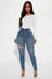 Turn' Heads Booty Lifting Skinny Jeans – Medium Wash