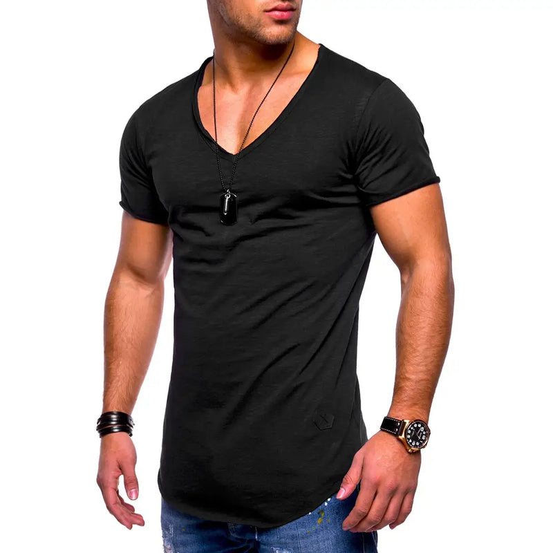 Men’s V-Neck Casual Pullover T-Shirt – Stylish & Comfortable