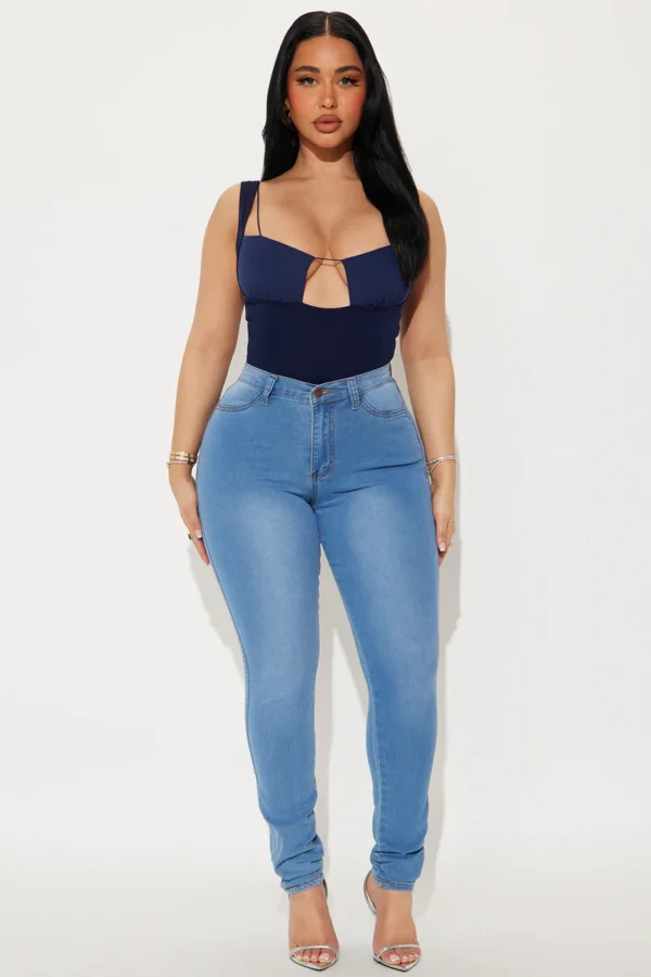 Colette Classic High Rise Skinny Jeans - Dark Denim