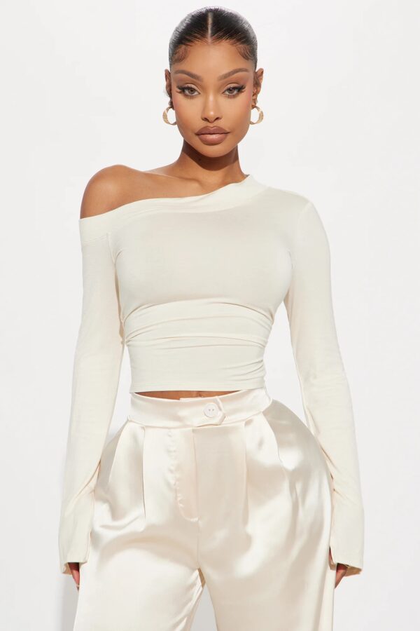Feelin' Good Off Shoulder Top - Cream