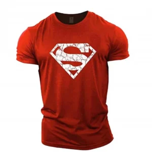 Europe and the United States GYM Superman hip hop sports fitness casual summer loose men’s T-shirt shirt girls T-shirt lovers