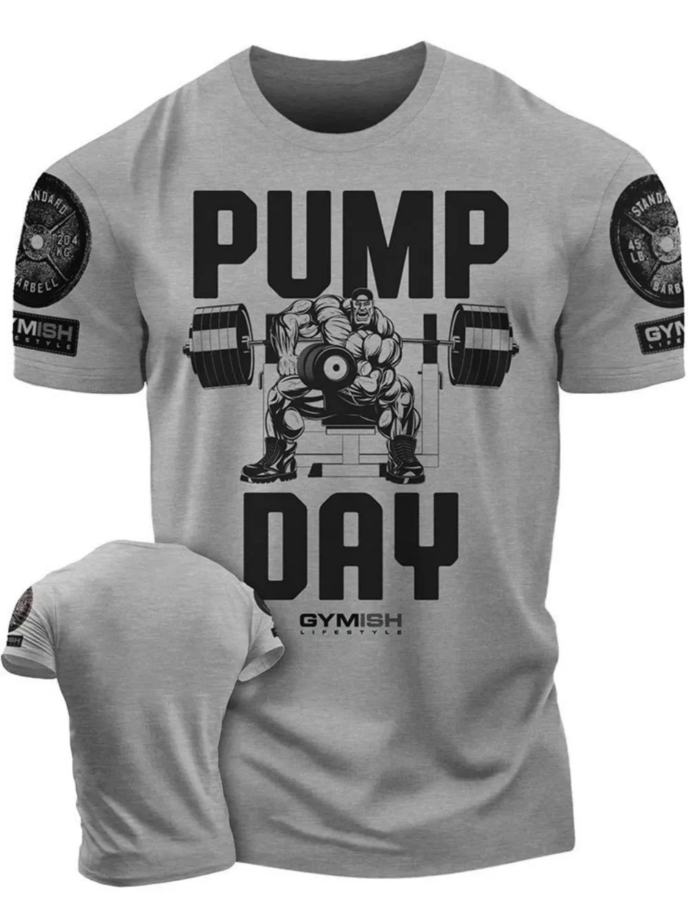 Summer new Adrenaline Power Workoout gym men's breathable round neck T-shirt high-quality letter printed casual top