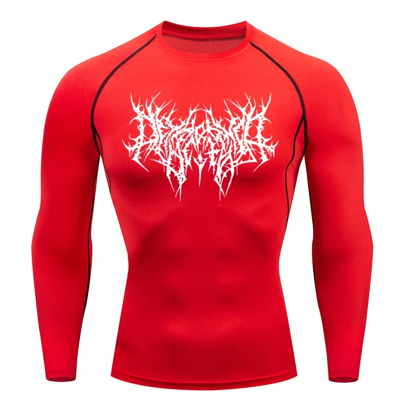 Men's T-shirt Men Running Sport T Shirt Men Compression Fitness Tops Tee Quick DryTight Training Gym Sport Running Shirts Jersey