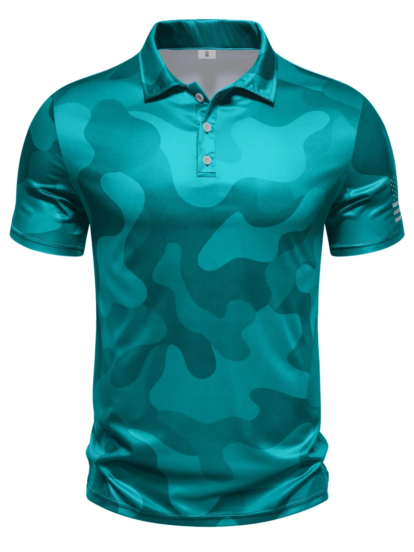 The new men's short-sleeved POLO shirt for summer 2025 features a casual comfortable and soft 3D pattern print