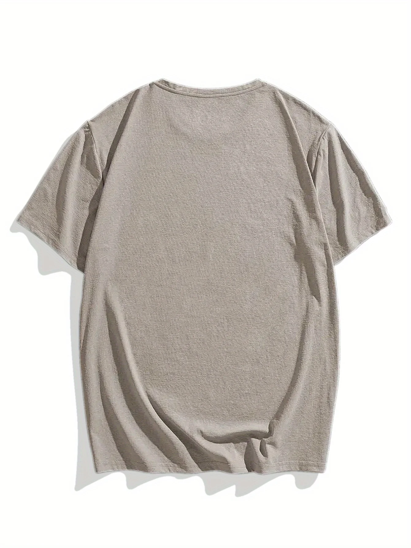 Men's summer 100 cotton fashionable casual loose plus size Compass pattern printed sports round neck short sleeved T-shirt top