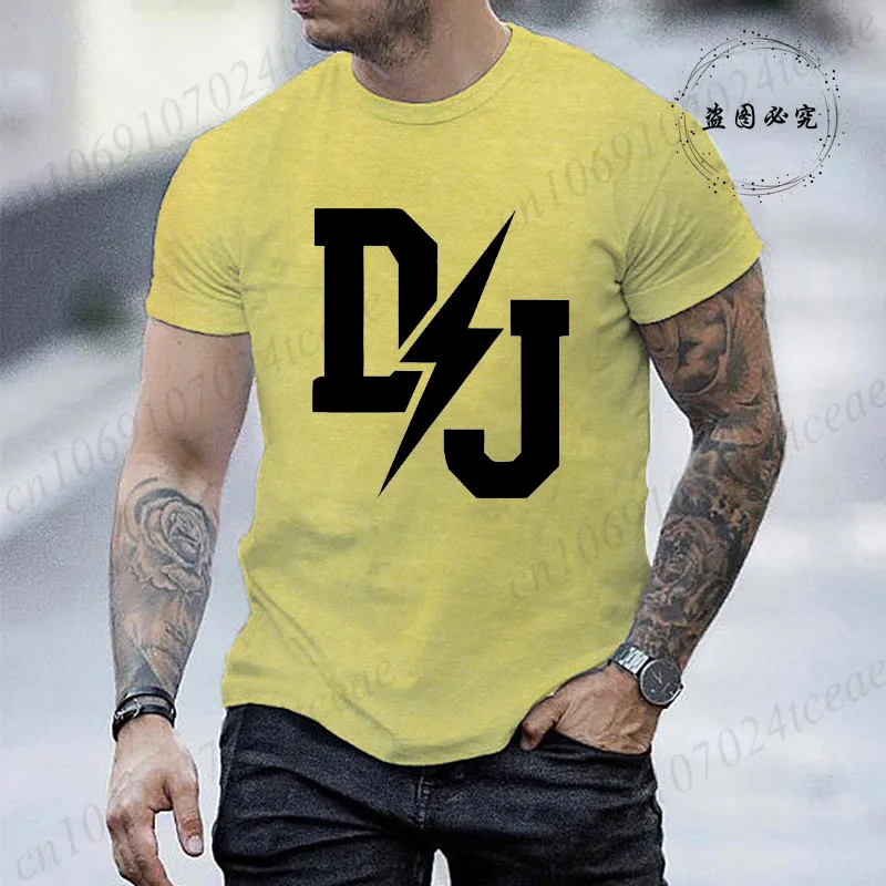 Men's T-shirt Summer Fashion Clothing DJ Print Men T Shirt Casual O-neck Men Tshirt Short Sleeve T-shirt Music Male Tees Tops
