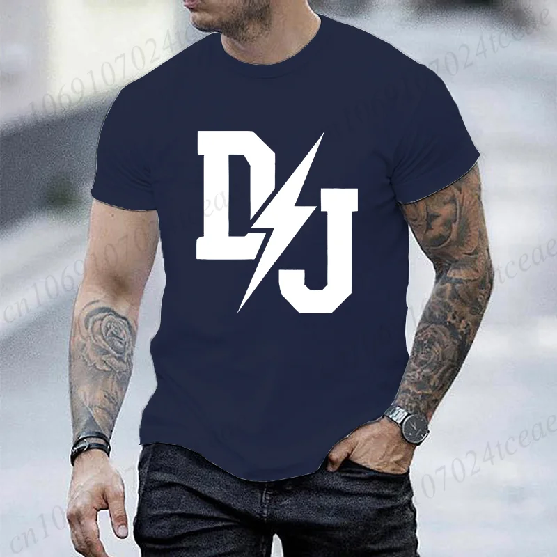 Men's T-shirt Summer Fashion Clothing DJ Print Men T Shirt Casual O-neck Men Tshirt Short Sleeve T-shirt Music Male Tees Tops