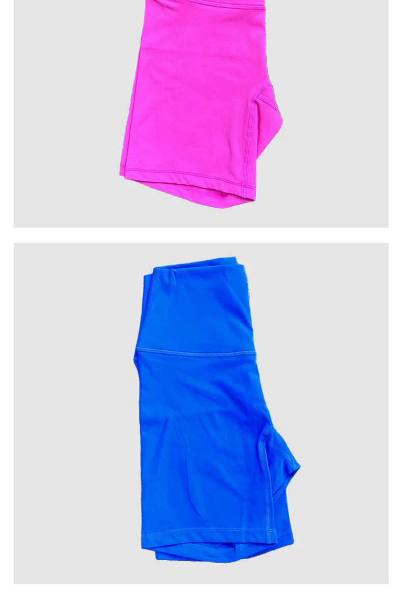 Solid Color Women Fitness Sports Short High Waist Yoga Short Leg Cycling Comprehensive Training Jog Squat Proof Internal Pocket