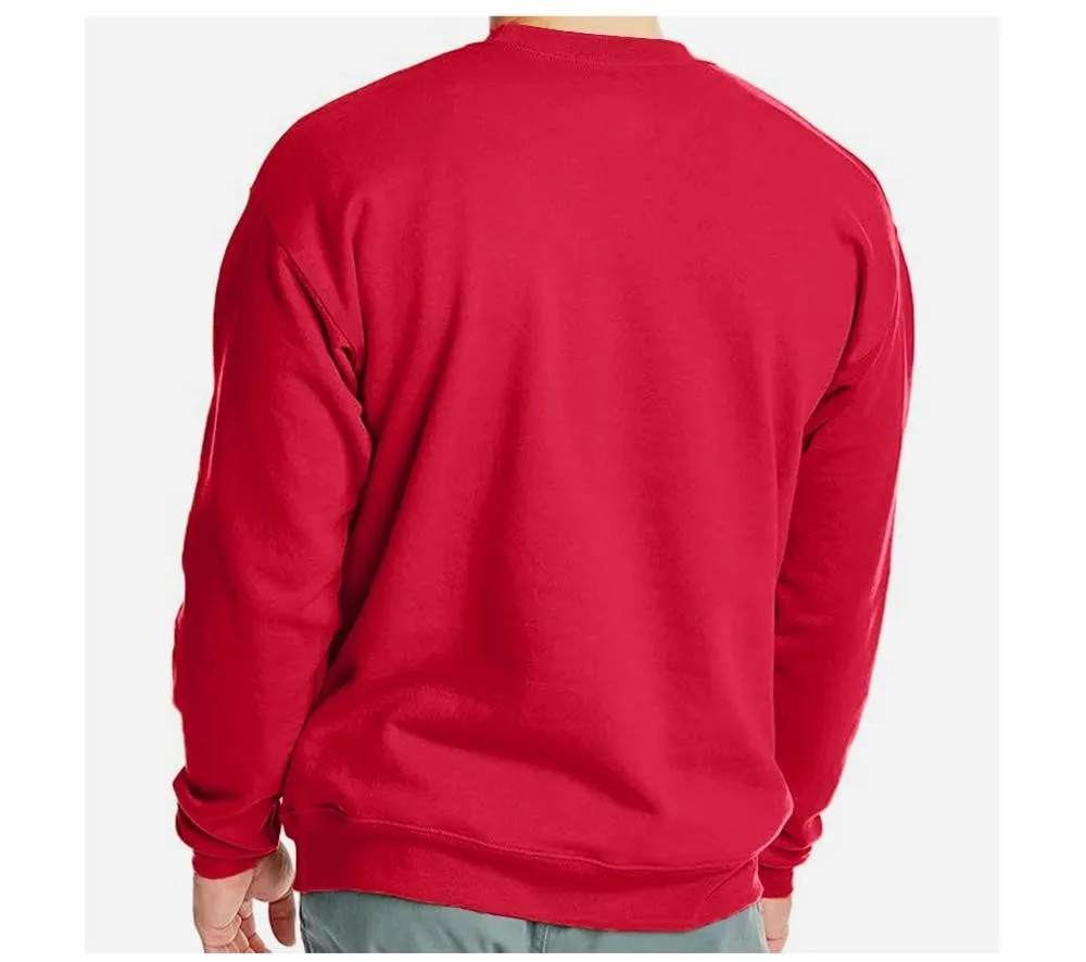 Men'S Solid Sweatshirts Autumn Winter Loose Fleece Soft Hoodies Basics Crewneck Warm Sportswears Street Casual Mens Clothes