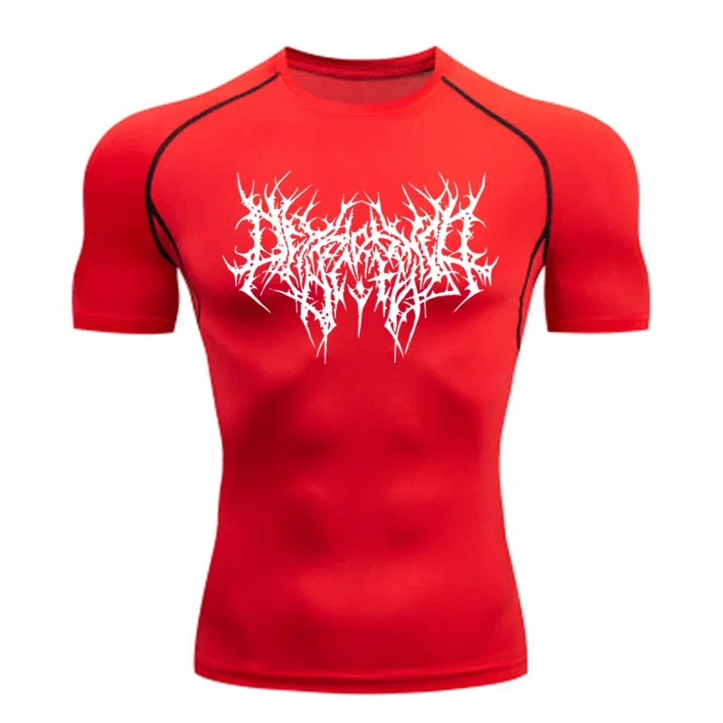 Men's T-shirt Men Running Sport T Shirt Men Compression Fitness Tops Tee Quick DryTight Training Gym Sport Running Shirts Jersey