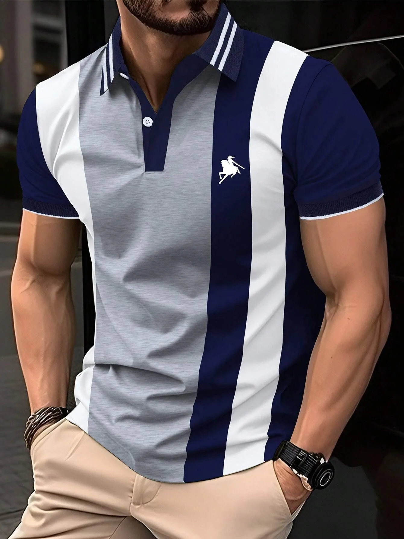 The new men's POLO shirt for summer 2025 is breathable lightweight casual and fashionable with 3D printing