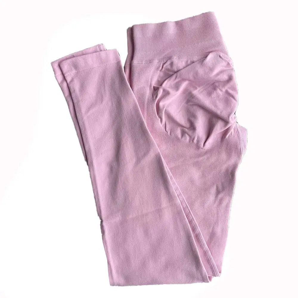 Leggings Women Seamless Sports Yoga Pants Low Ribbed Band Gym clothes Fitness Workout wear Scrunch Bum Tights