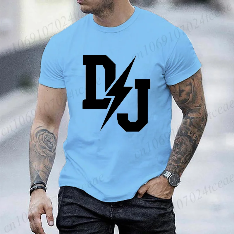 Men's T-shirt Summer Fashion Clothing DJ Print Men T Shirt Casual O-neck Men Tshirt Short Sleeve T-shirt Music Male Tees Tops