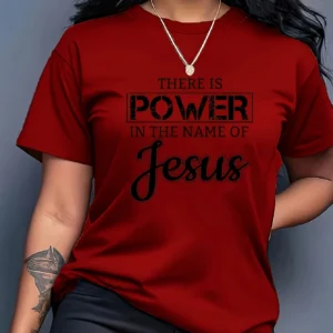 Fashionable Letter Cartoon Print Women’S Round Neck T-shirt  Simple Design Comfortable And Breathable Suitable For Daily Leisure