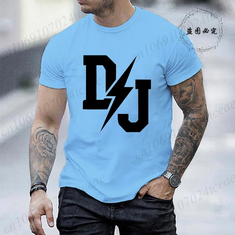 Men's T-shirt Summer Fashion Clothing DJ Print Men T Shirt Casual O-neck Men Tshirt Short Sleeve T-shirt Music Male Tees Tops