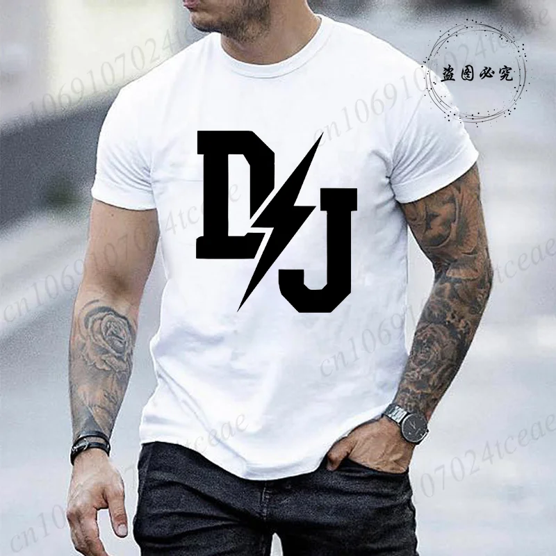 Men's T-shirt Summer Fashion Clothing DJ Print Men T Shirt Casual O-neck Men Tshirt Short Sleeve T-shirt Music Male Tees Tops