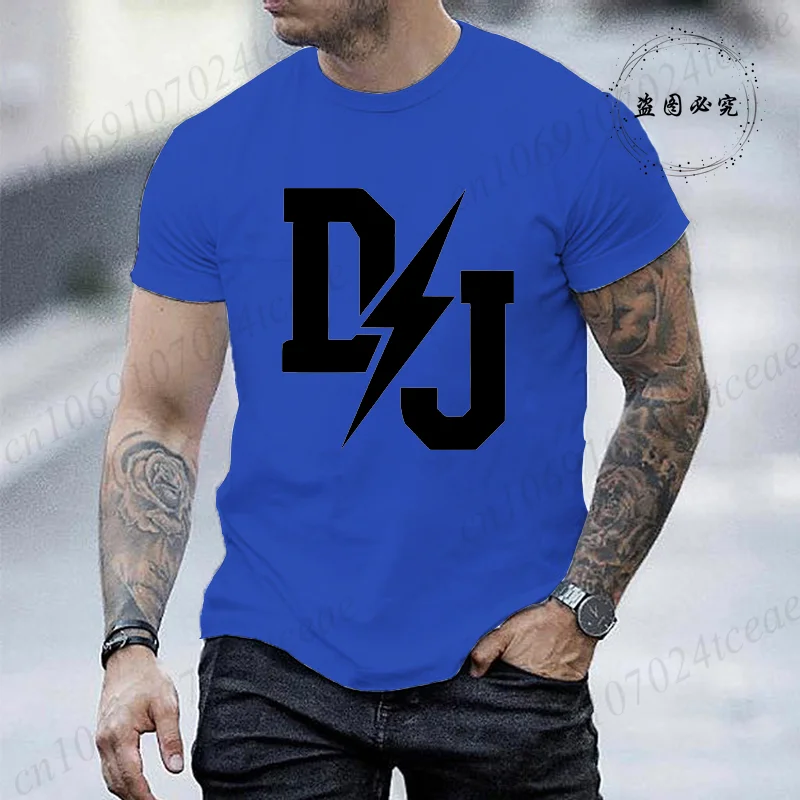 Men's T-shirt Summer Fashion Clothing DJ Print Men T Shirt Casual O-neck Men Tshirt Short Sleeve T-shirt Music Male Tees Tops