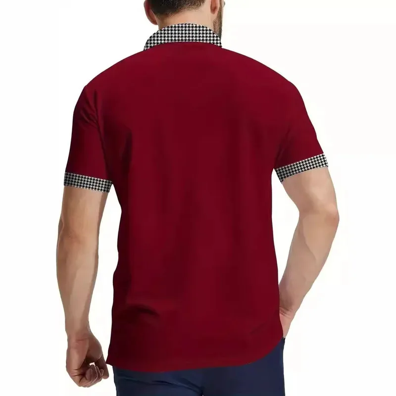 Men's short-sleeved polo shirts in color sportswear are selling fast on Amazon in summer
