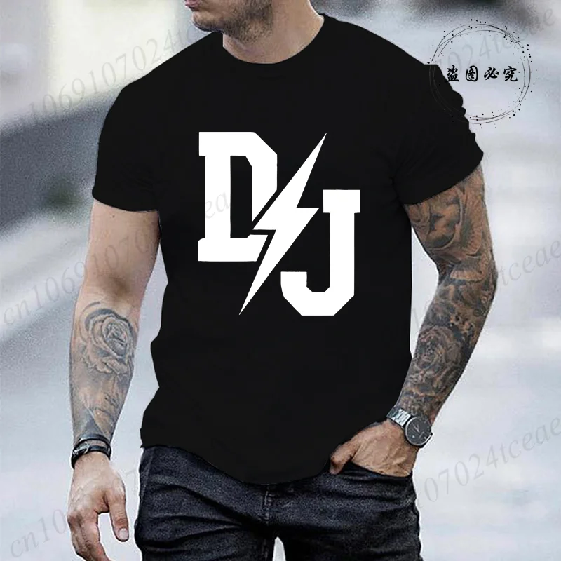 Men's T-shirt Summer Fashion Clothing DJ Print Men T Shirt Casual O-neck Men Tshirt Short Sleeve T-shirt Music Male Tees Tops