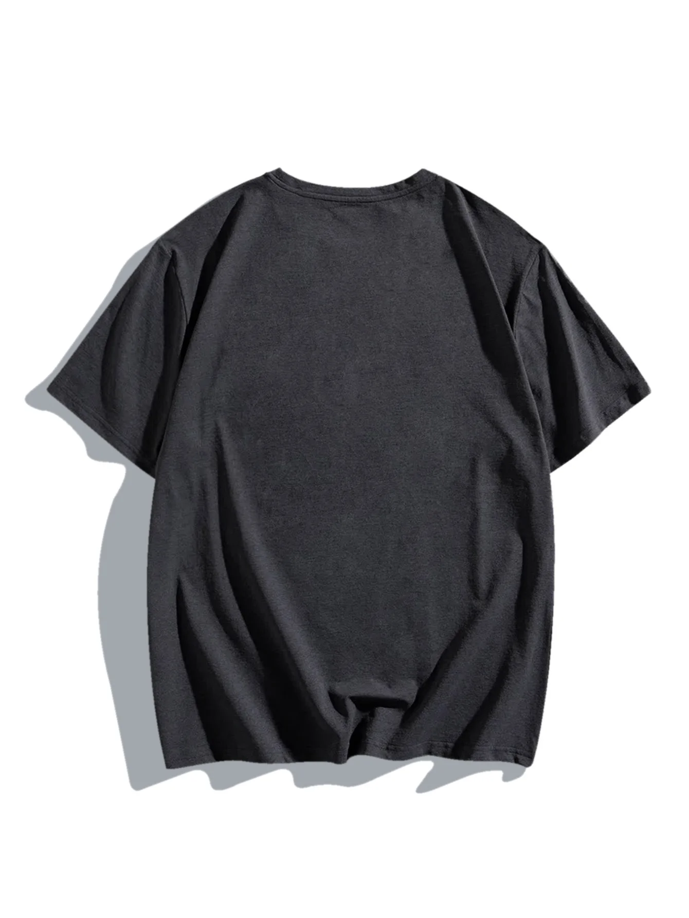 Men's summer 100 cotton fashionable casual loose plus size Compass pattern printed sports round neck short sleeved T-shirt top