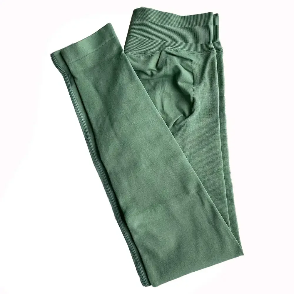 Leggings Women Seamless Sports Yoga Pants Low Ribbed Band Gym clothes Fitness Workout wear Scrunch Bum Tights