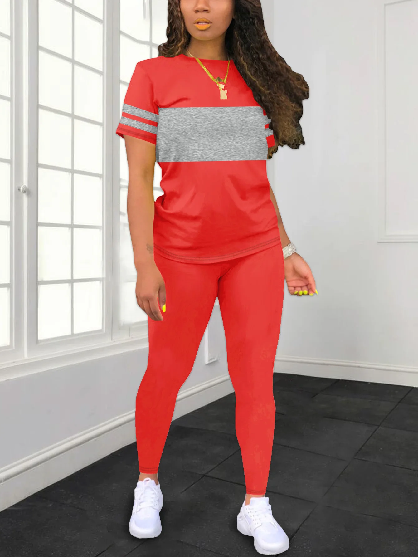 Women's Summer Casual  Set Fashionable Comfortable Ensemble Ladies Clothing Outfit