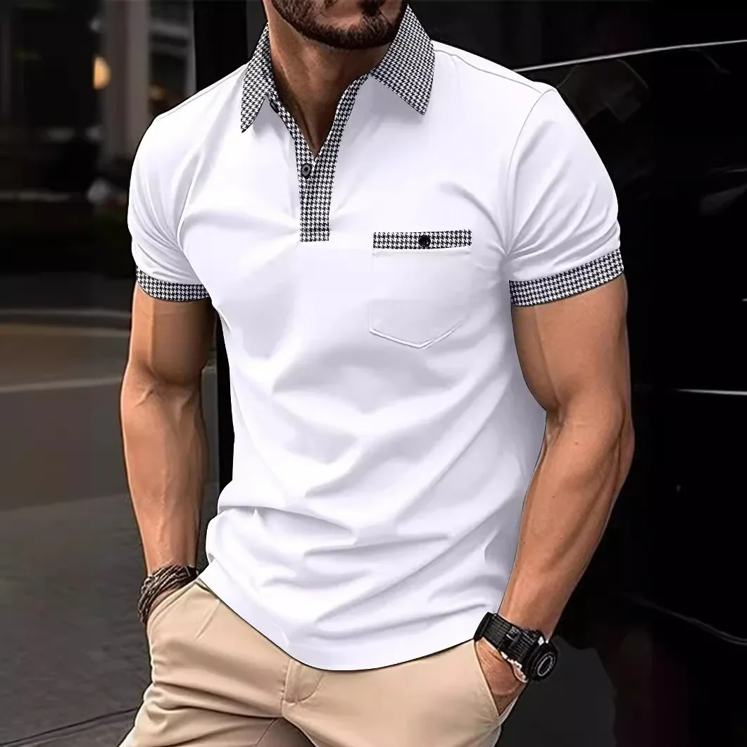Men's short-sleeved polo shirts in color sportswear are selling fast on Amazon in summer