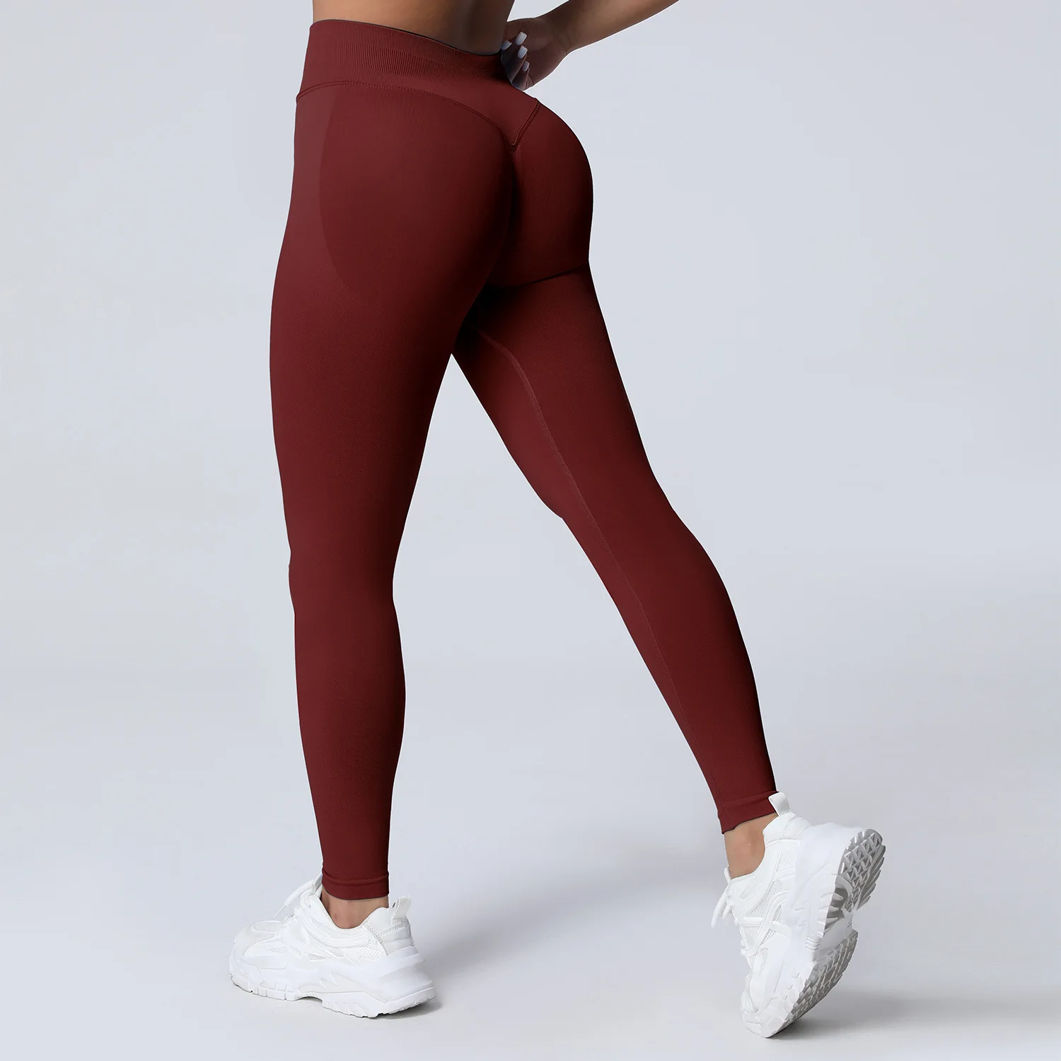 VEQKING Scrunch Butt Women Yoga Pants Seamless Sports Leggings Low Waist Gym Fitness Tights Quick Drying Fall Warm Workout Pants