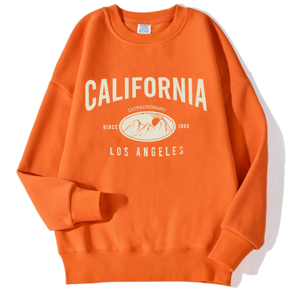 New York California Malibu Letter Sweatshirts Winter Women Casual Loose Hoodie Fleece Warm Crewneck Pullover Comfortable Clothes