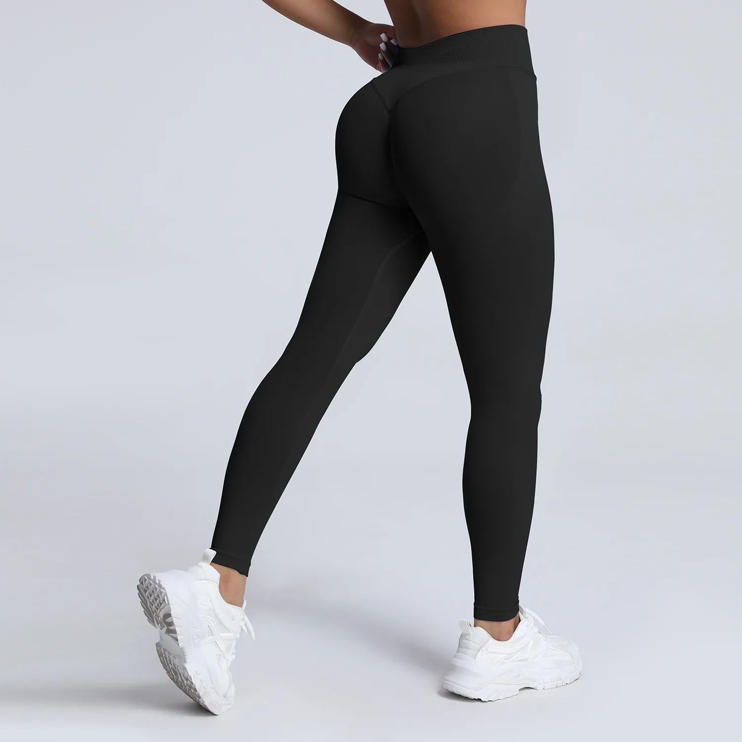 VEQKING Scrunch Butt Women Yoga Pants Seamless Sports Leggings Low Waist Gym Fitness Tights Quick Drying Fall Warm Workout Pants