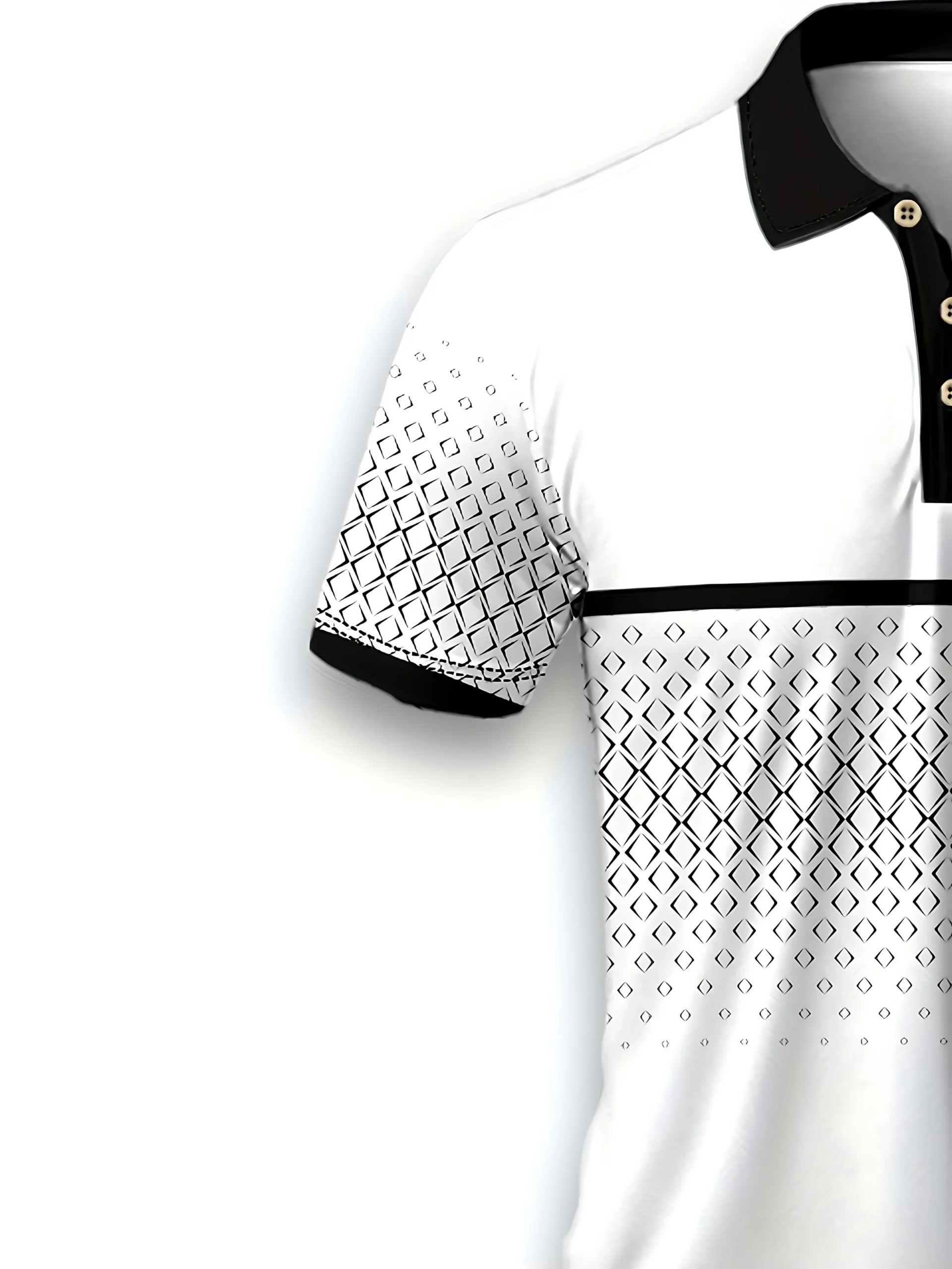 The new men's POLO shirt for summer 2025 is breathable lightweight casual and fashionable with 3D printing