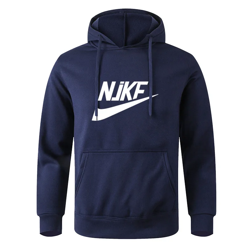 New men's and women's autumn and winter fleece hoodie jacket NjKF mother print foreign trade leisure sports hoodie trendy men's