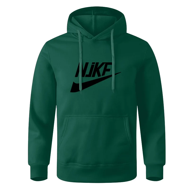New men's and women's autumn and winter fleece hoodie jacket NjKF mother print foreign trade leisure sports hoodie trendy men's