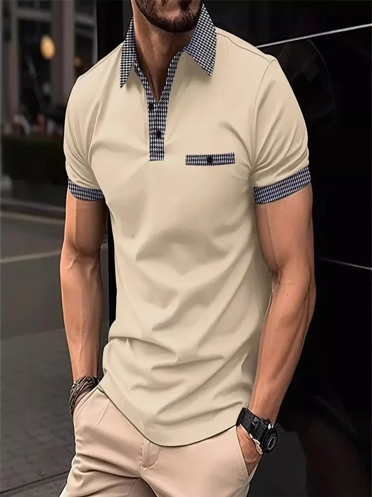 Men's short-sleeved polo shirts in color sportswear are selling fast on Amazon in summer