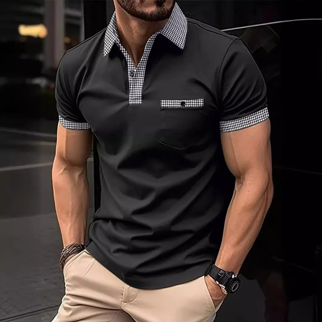 Men's short-sleeved polo shirts in color sportswear are selling fast on Amazon in summer