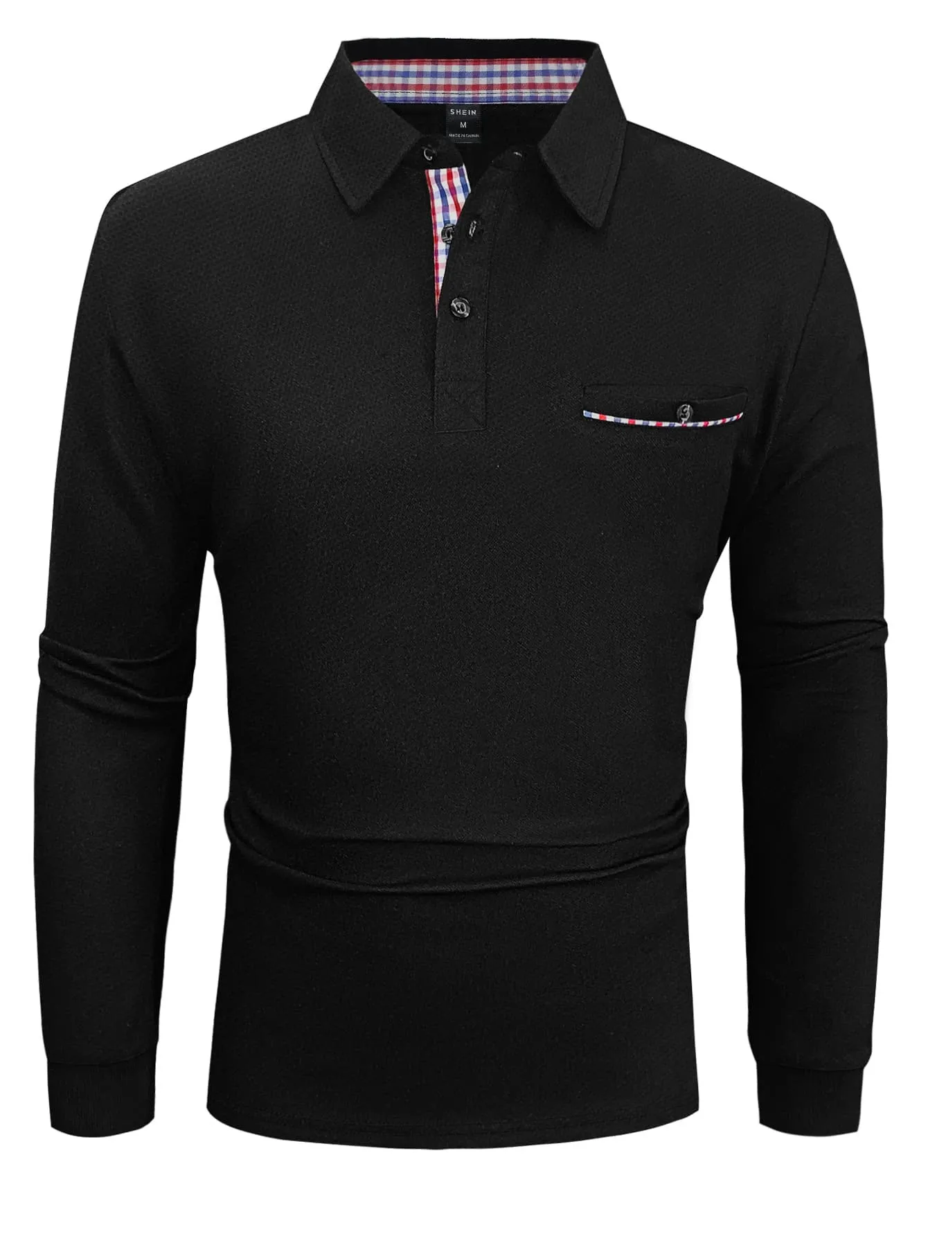 The new men's long-sleeved POLO shirt for Spring and Autumn 2025 is casual and comfortable with 3D letter pattern printing