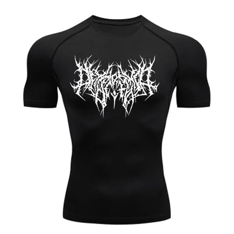 Men's T-shirt Men Running Sport T Shirt Men Compression Fitness Tops Tee Quick DryTight Training Gym Sport Running Shirts Jersey