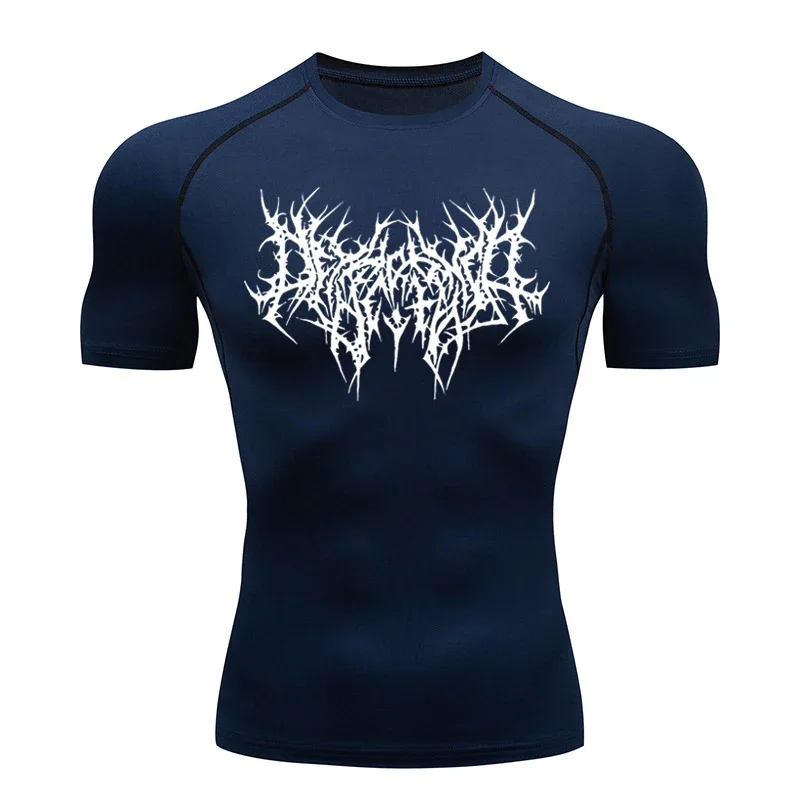 Men's T-shirt Men Running Sport T Shirt Men Compression Fitness Tops Tee Quick DryTight Training Gym Sport Running Shirts Jersey