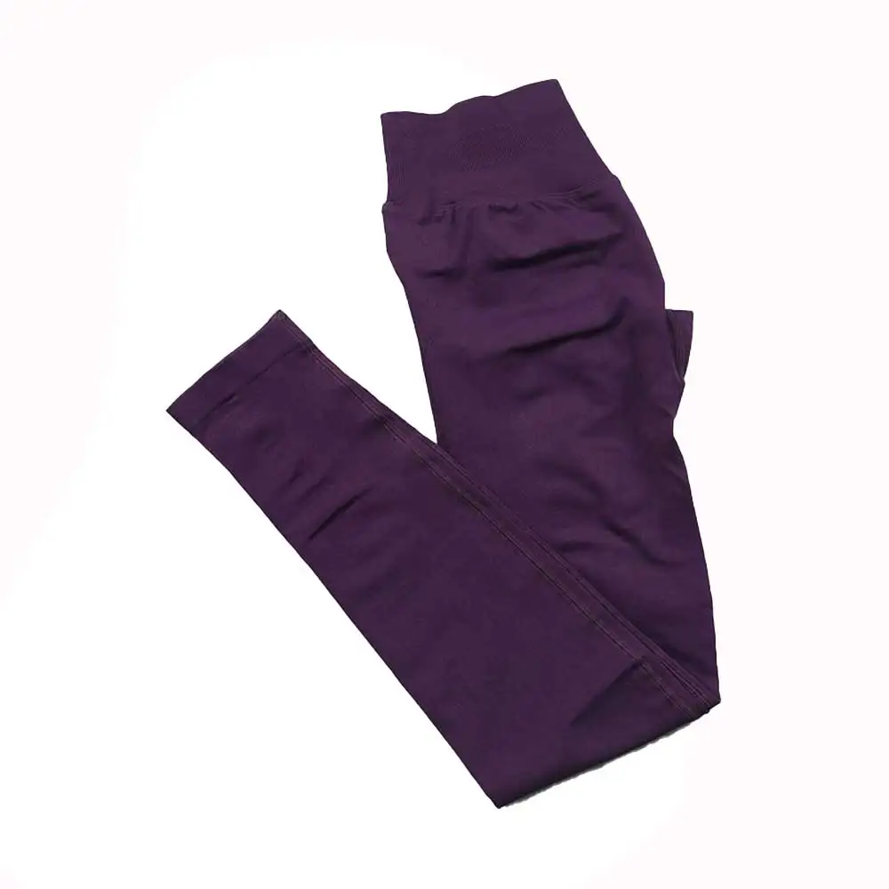 Leggings Women Seamless Sports Yoga Pants Low Ribbed Band Gym clothes Fitness Workout wear Scrunch Bum Tights