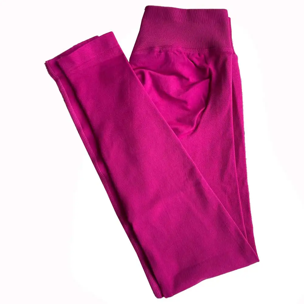 Leggings Women Seamless Sports Yoga Pants Low Ribbed Band Gym clothes Fitness Workout wear Scrunch Bum Tights