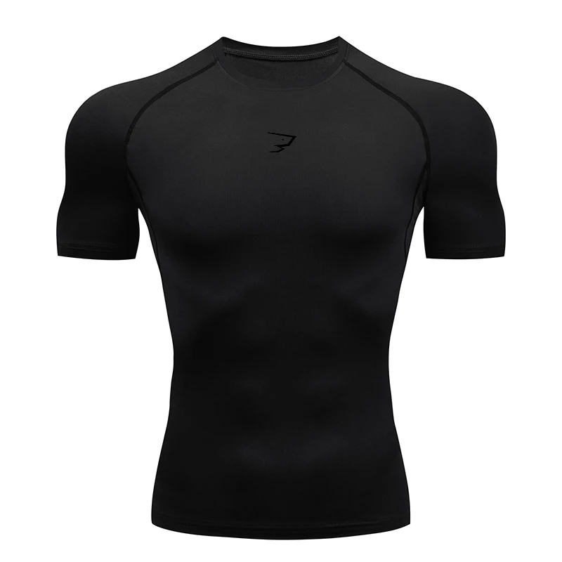 Men Running Compression T-shirt Short Sleeve Sport Tees Gym Fitness Sportshirts Male Jogging Tracksuit Homme Athletic Shirt Tops