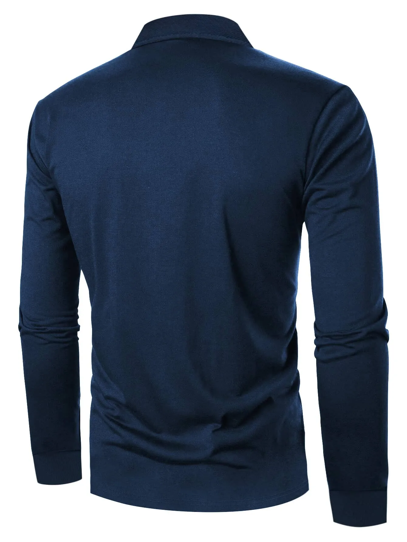 The new men's long-sleeved POLO shirt for Spring and Autumn 2025 is casual and comfortable with 3D letter pattern printing